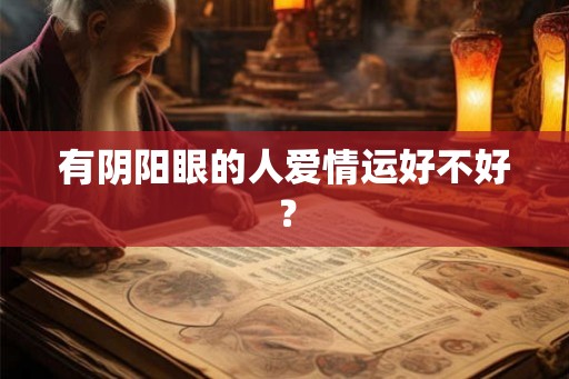 有阴阳眼的人爱情运好不好？