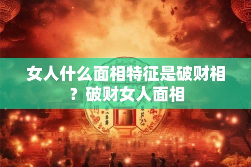 女人什么面相特征是破财相？破财女人面相