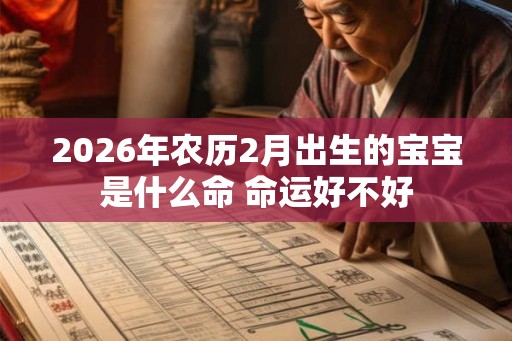 2026年农历2月出生的宝宝是什么命 命运好不好 2026年农历2月出生的宝宝是什么命 命运好不好