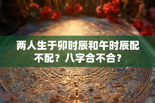 两人生于卯时辰和午时辰配不配？八字合不合？