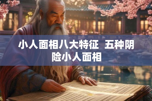 小人面相八大特征  五种阴险小人面相
