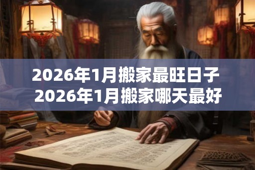 2026年1月搬家最旺日子 2026年1月搬家哪天最好 2026年1月搬家最旺日子 2026年1月搬家哪天最好