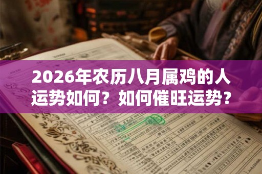 2026年农历八月属鸡的人运势如何？如何催旺运势？