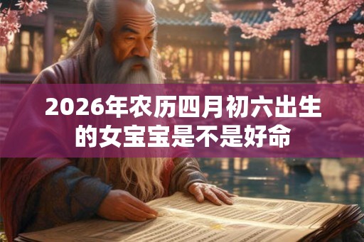 2026年农历四月初六出生的女宝宝是不是好命