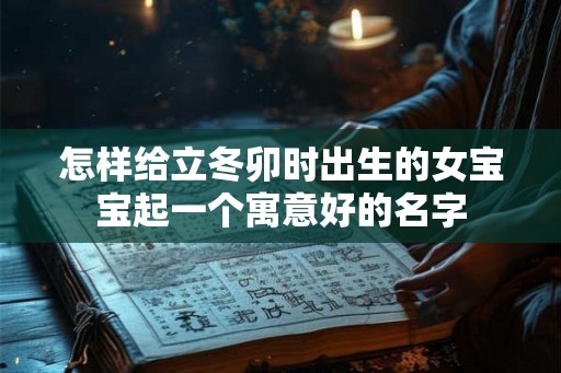 怎样给立冬卯时出生的女宝宝起一个寓意好的名字
