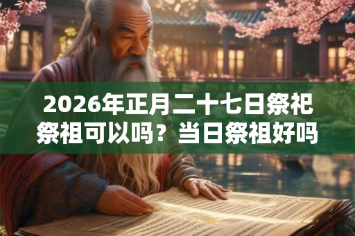 2026年正月二十七日祭祀祭祖可以吗？当日祭祖好吗？