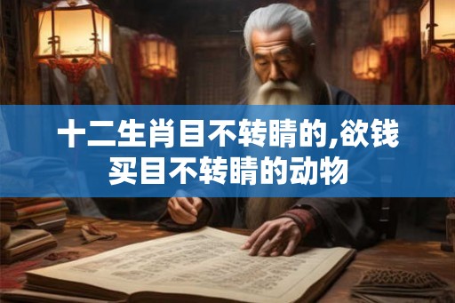 十二生肖目不转睛的,欲钱买目不转睛的动物 十二生肖目不转睛的,欲钱买目不转睛的动物