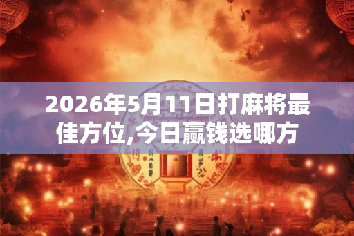2026年5月11日打麻将最佳方位,今日赢钱选哪方