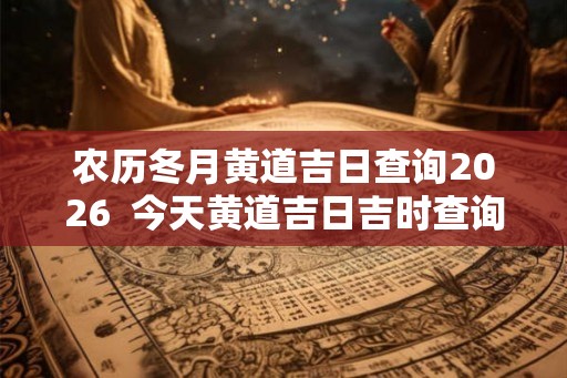 农历冬月黄道吉日查询2026  今天黄道吉日吉时查询
