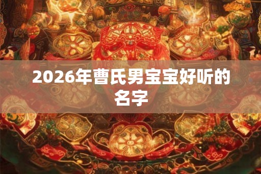 2026年曹氏男宝宝好听的名字