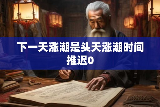 下一天涨潮是头天涨潮时间推迟0