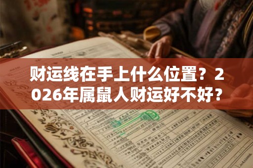 财运线在手上什么位置？2026年属鼠人财运好不好？