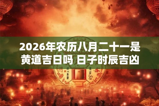 2026年农历八月二十一是黄道吉日吗 日子时辰吉凶