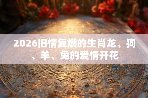 2026旧情复燃的生肖龙、狗、羊、兔的爱情开花
