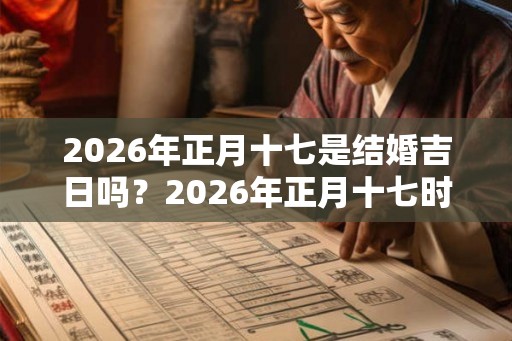 2026年正月十七是结婚吉日吗？2026年正月十七时辰吉凶？