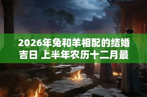 2026年兔和羊相配的结婚吉日 上半年农历十二月最好