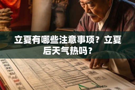 立夏有哪些注意事项？立夏后天气热吗？