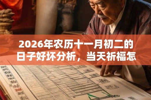 2026年农历十一月初二的日子好坏分析，当天祈福怎么样？