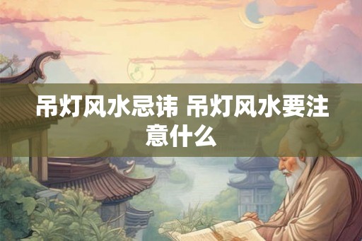 吊灯风水忌讳 吊灯风水要注意什么 吊灯风水忌讳 吊灯风水要注意什么