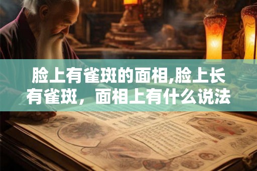 脸上有雀斑的面相,脸上长有雀斑，面相上有什么说法吗