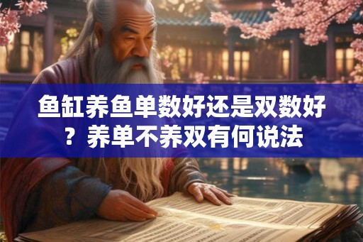 鱼缸养鱼单数好还是双数好？养单不养双有何说法