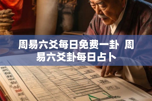 周易六爻每日免费一卦  周易六爻卦每日占卜