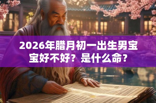 2026年腊月初一出生男宝宝好不好？是什么命？