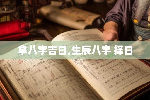 拿八字吉日,生辰八字 择日