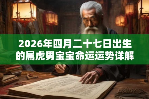 2026年四月二十七日出生的属虎男宝宝命运运势详解