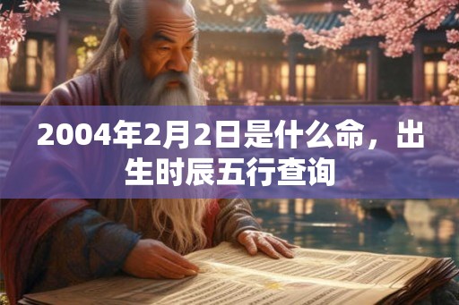 2004年2月2日是什么命，出生时辰五行查询