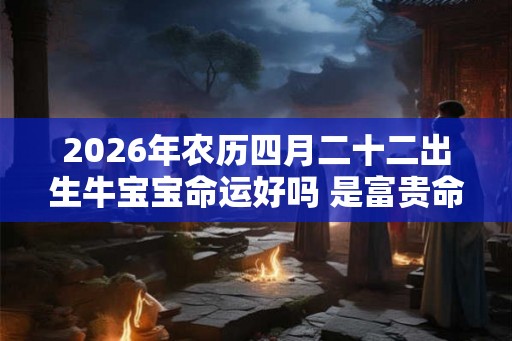 2026年农历四月二十二出生牛宝宝命运好吗 是富贵命吗