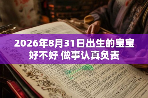 2026年8月31日出生的宝宝好不好 做事认真负责