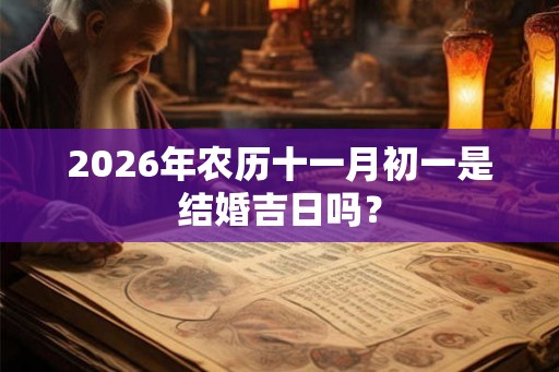 2026年农历十一月初一是结婚吉日吗？