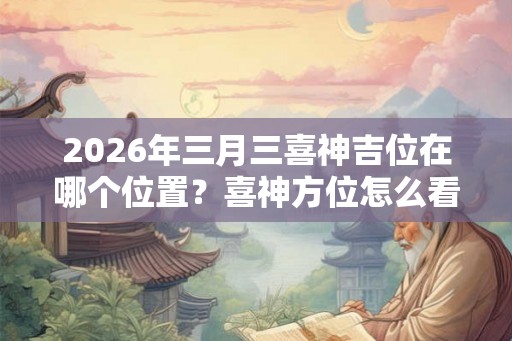 2026年三月三喜神吉位在哪个位置？喜神方位怎么看？