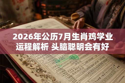 2026年公历7月生肖鸡学业运程解析 头脑聪明会有好运