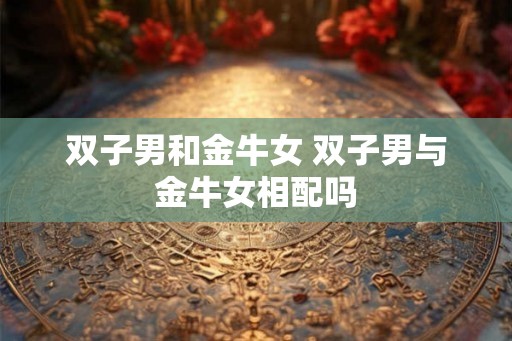 双子男和金牛女 双子男与金牛女相配吗