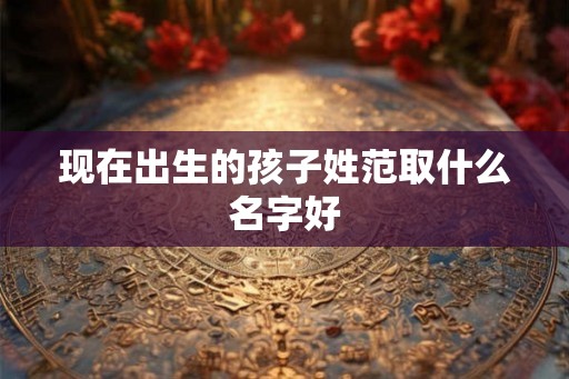 现在出生的孩子姓范取什么名字好