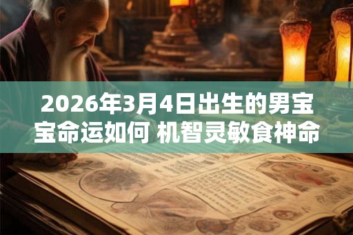 2026年3月4日出生的男宝宝命运如何 机智灵敏食神命局