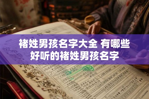 褚姓男孩名字大全 有哪些好听的褚姓男孩名字 褚姓男孩名字大全 有哪些好听的褚姓男孩名字