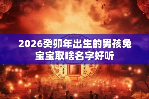 2026癸卯年出生的男孩兔宝宝取啥名字好听 2026癸卯年出生的男孩兔宝宝取啥名字好听