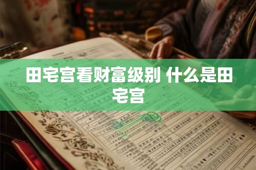 田宅宫看财富级别 什么是田宅宫 田宅宫看财富级别 什么是田宅宫