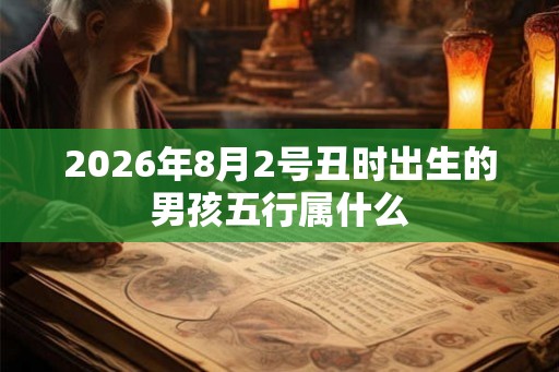 2026年8月2号丑时出生的男孩五行属什么