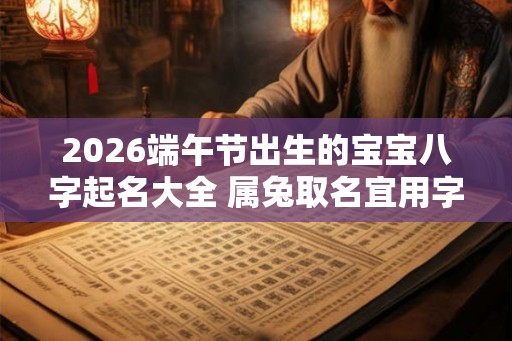 2026端午节出生的宝宝八字起名大全 属兔取名宜用字精选