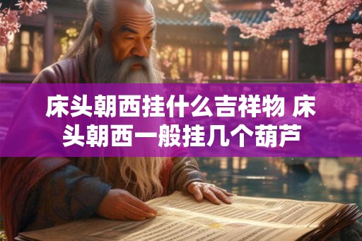 床头朝西挂什么吉祥物 床头朝西一般挂几个葫芦