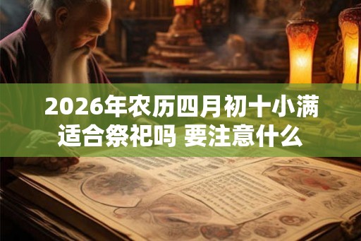 2026年农历四月初十小满适合祭祀吗 要注意什么