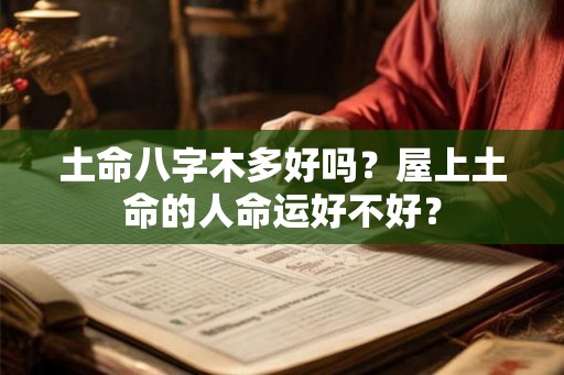 土命八字木多好吗？屋上土命的人命运好不好？