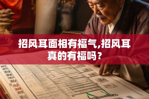 招风耳面相有福气,招风耳真的有福吗？