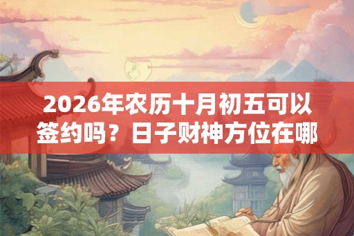 2026年农历十月初五可以签约吗?日子财神方位在哪个位置? 2026年农历十月初五可以签约吗?日子财神方位在哪个位置?