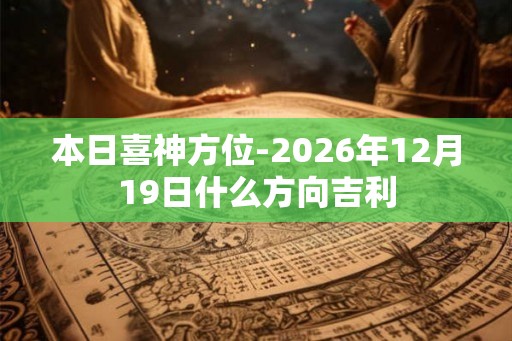 本日喜神方位-2026年12月19日什么方向吉利 本日喜神方位-2026年12月19日什么方向吉利