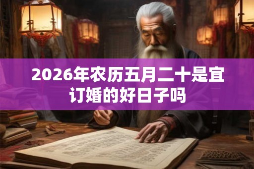 2026年农历五月二十是宜订婚的好日子吗